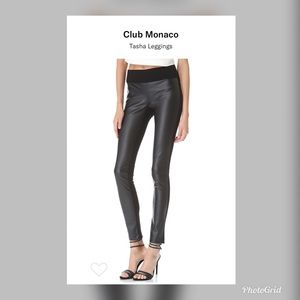 Club Monaco faux leather leggings